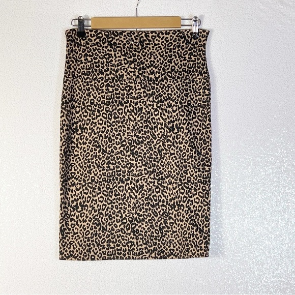 Vintage Leopard cheetah print pencil skirt size medium/ large - Picture 2 of 13